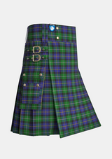Utility_MacCormick_Tartan_7161_kilt_side_image_with_pleated_design_and_adjustable_buckles_for_men
