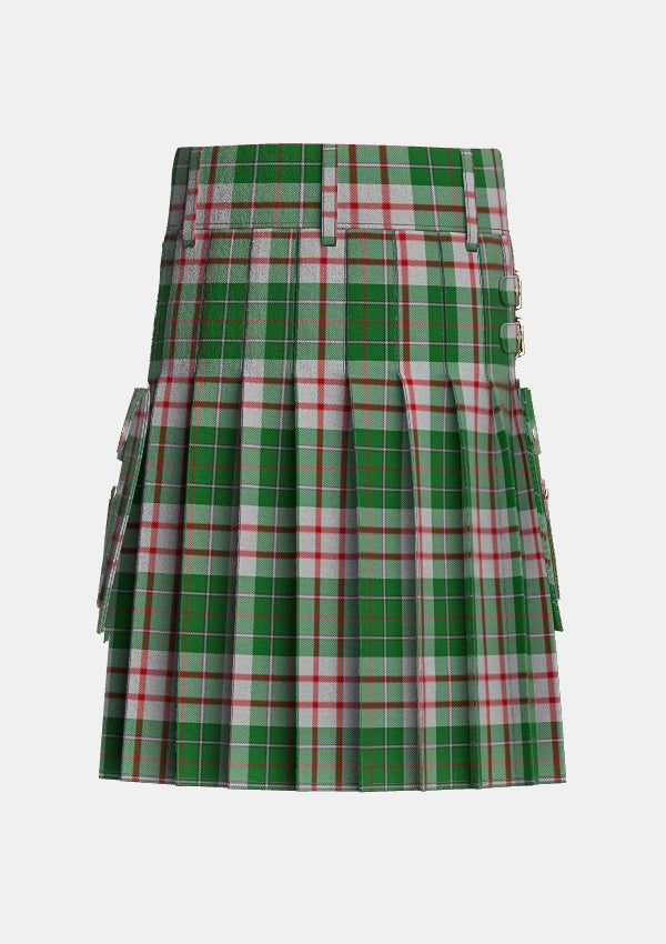 Utility_MacDiarmid_Dress_Tartan_1486_kilt_back_image_with_pleated_design_and_adjustable_buckles_for_men