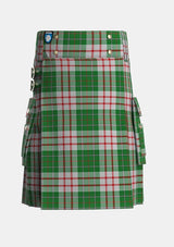 Utility_MacDiarmid_Dress_Tartan_1486_kilt_front_image_with_pleated_design_and_adjustable_buckles_for_men