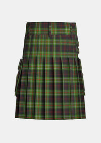 Utility_MacDiarmid_Tartan_1180_kilt_back_image_with_pleated_design_and_adjustable_buckles_for_men
