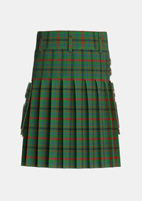 Utility_MacDonagh_Tartan_1104_kilt_back_image_with_pleated_design_and_adjustable_buckles_for_men