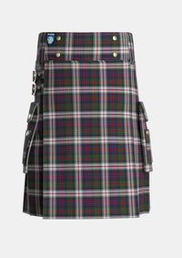 Utility_MacDonald_Dress_2_Tartan_1997_kilt_front_image_with_pleated_design_and_adjustable_buckles_for_men