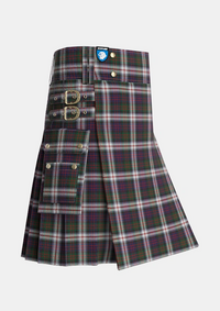 Utility_MacDonald_Dress_2_Tartan_1997_kilt_side_image_with_pleated_design_and_adjustable_buckles_for_men