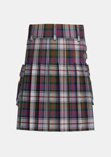 Utility_MacDonald_Dress_Two_Tartan_1998_kilt_back_image_with_pleated_design_and_adjustable_buckles_for_men