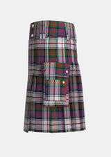 Utility_MacDonald_Dress_Two_Tartan_1998_kilt_left_image_with_pleated_design_and_adjustable_buckles_for_men