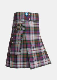 Utility_MacDonald_Dress_Two_Tartan_1998_kilt_side_image_with_pleated_design_and_adjustable_buckles_for_men