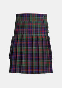 Utility_MacDonald_of_Clanranald_2_Tartan_4521_kilt_back_image_with_pleated_design_and_adjustable_buckles_for_men