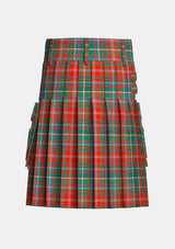 Utility_MacDougall_Ancient_Tartan_kilt_back_image_with_pleated_design_and_adjustable_buckles_for_men
