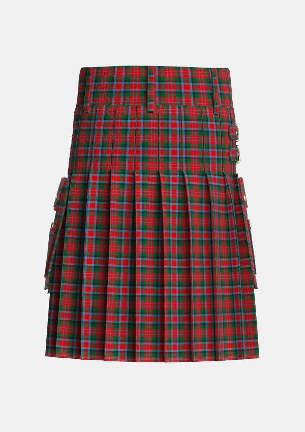 Utility_MacDuff_2_Tartan_1339_kilt_back_image_with_pleated_design_and_adjustable_buckles_for_men