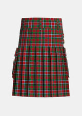 Utility_MacDuff_6_Tartan_2455_kilt_back_image_with_pleated_design_and_adjustable_buckles_for_men