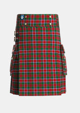 Utility_MacDuff_6_Tartan_2455_kilt_front_image_with_pleated_design_and_adjustable_buckles_for_men