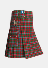 Utility_MacDuff_6_Tartan_2455_kilt_side_image_with_pleated_design_and_adjustable_buckles_for_men