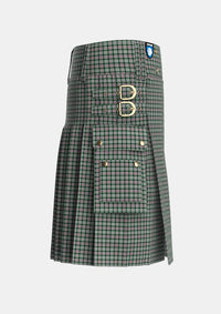 Utility_MacDuff_Dress_Tartan_584_kilt_right_image_with_pleated_design_and_adjustable_buckles_for_men