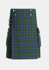 Utility_MacEwen_Clans_Originaux_Tartan_6304_kilt_front_image_with_pleated_design_and_adjustable_buckles_for_men