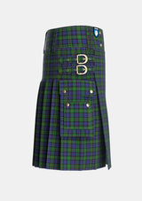 Utility_MacEwen_Clans_Originaux_Tartan_6304_kilt_right_image_with_pleated_design_and_adjustable_buckles_for_men
