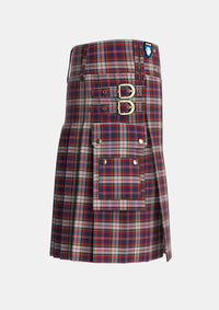 Utility_MacFarlane_Dress_Tartan_659_kilt_right_image_with_pleated_design_and_adjustable_buckles_for_men