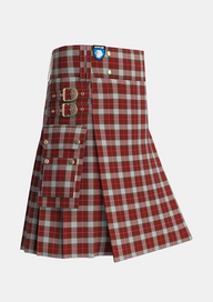 Utility_MacFie_Dress_Tartan_4563_kilt_side_image_with_pleated_design_and_adjustable_buckles_for_men