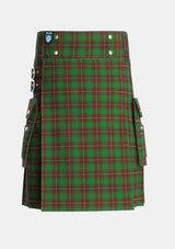 Utility_MacFie_Hunting_Tartan_3368_kilt_front_image_with_pleated_design_and_adjustable_buckles_for_men