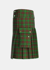 Utility_MacFie_Hunting_Tartan_3368_kilt_left_image_with_pleated_design_and_adjustable_buckles_for_men