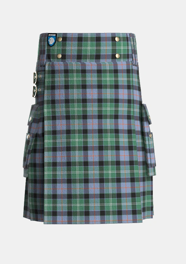 Utility_MacFrog_Personal_Tartan_4561_kilt_front_image_with_pleated_design_and_adjustable_buckles_for_men