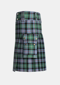 Utility_MacFrog_Personal_Tartan_4561_kilt_left_image_with_pleated_design_and_adjustable_buckles_for_men