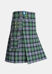 Utility_MacFrog_Personal_Tartan_4561_kilt_side_image_with_pleated_design_and_adjustable_buckles_for_men