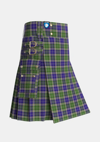 Utility_MacGiboney_MacGibboney_Tartan_2693_kilt_side_image_with_pleated_design_and_adjustable_buckles_for_men
