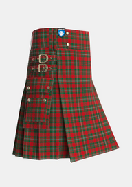 Utility_MacGregor_3_Tartan_1114_kilt_side_image_with_pleated_design_and_adjustable_buckles_for_men
