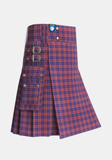 Utility_MacGregor_of_Glengyle_Tartan_450_kilt_side_image_with_pleated_design_and_adjustable_buckles_for_men