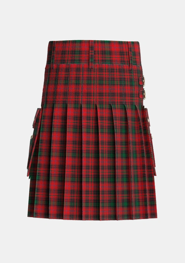 Utility_MacInroy_2_Tartan_2005_kilt_back_image_with_pleated_design_and_adjustable_buckles_for_men