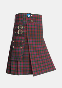 Utility_MacInroy_Tartan_1081_kilt_side_image_with_pleated_design_and_adjustable_buckles_for_men