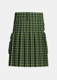 Utility_MacIver_Hunting_Tartan_2697_kilt_back_image_with_pleated_design_and_adjustable_buckles_for_men