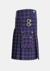 Utility_MacIver_of_Strome_Personal_Tartan_5810_kilt_right_image_with_pleated_design_and_adjustable_buckles_for_men