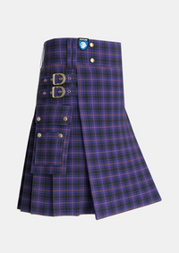 Utility_MacIver_of_Strome_Personal_Tartan_5810_kilt_side_image_with_pleated_design_and_adjustable_buckles_for_men