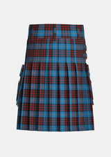 Utility_MacKean_Tartan_1442_kilt_back_image_with_pleated_design_and_adjustable_buckles_for_men