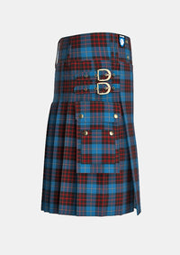 Utility_MacKean_Tartan_1442_kilt_right_image_with_pleated_design_and_adjustable_buckles_for_men