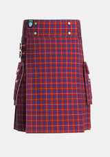 Utility_MacKeever_Tartan_5939_kilt_front_image_with_pleated_design_and_adjustable_buckles_for_men