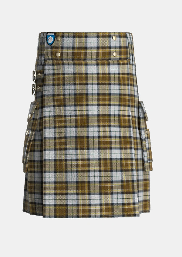 Utility_MacKellar_Dress_Tartan_926_kilt_front_image_with_pleated_design_and_adjustable_buckles_for_men