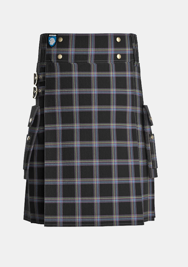 Utility_MacKenna_Edward_tartan_12240_kilt_front_image_with_pleated_design_and_adjustable_buckles_for_men