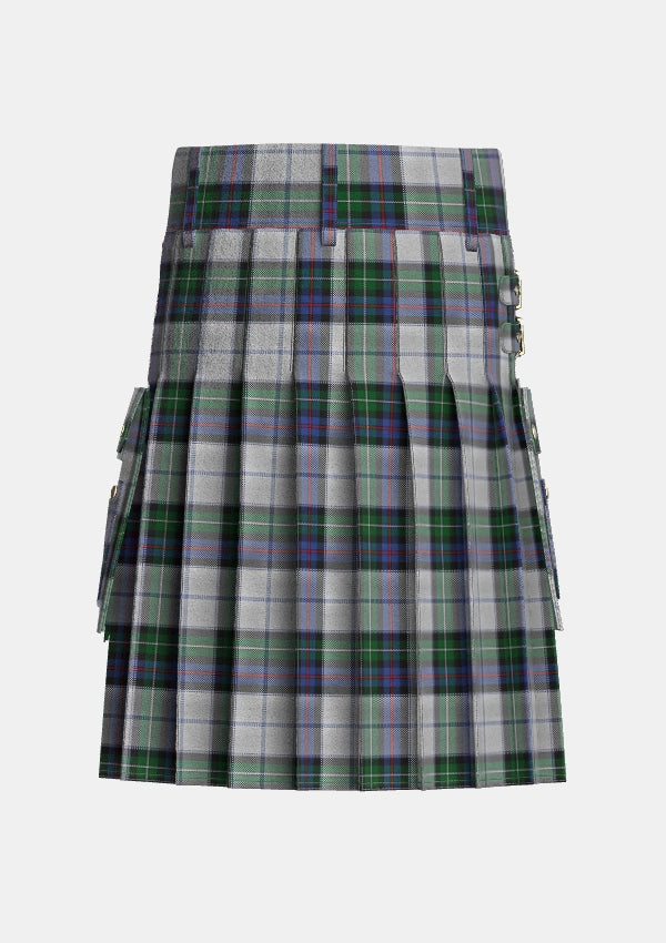 Utility_MacKenzie_Dress_3_Tartan_1786_kilt_back_image_with_pleated_design_and_adjustable_buckles_for_men