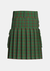 Utility_MacKintosh_Hunting_Tartan_544_kilt_back_image_with_pleated_design_and_adjustable_buckles_for_men