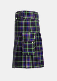 Utility_MacKusick_Tartan_2143_kilt_left_image_with_pleated_design_and_adjustable_buckles_for_men