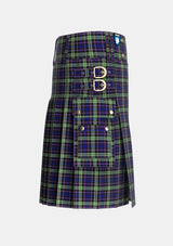 Utility_MacKusick_Tartan_2143_kilt_right_image_with_pleated_design_and_adjustable_buckles_for_men