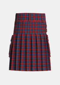 Utility_MacLachlan_2_Tartan_1594_kilt_back_image_with_pleated_design_and_adjustable_buckles_for_men