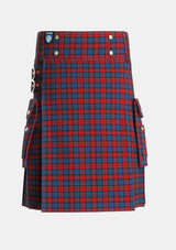 Utility_MacLachlan_2_Tartan_1594_kilt_front_image_with_pleated_design_and_adjustable_buckles_for_men