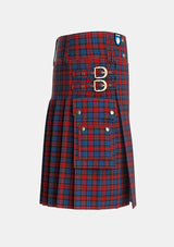 Utility_MacLachlan_2_Tartan_1594_kilt_right_image_with_pleated_design_and_adjustable_buckles_for_men