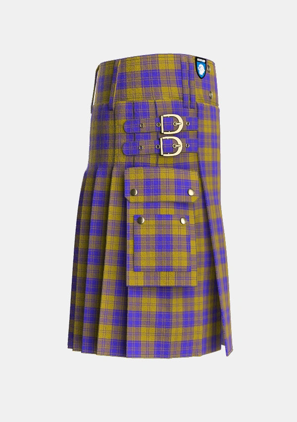 Utility_MacLachlan_5_Tartan_6272_kilt_right_image_with_pleated_design_and_adjustable_buckles_for_men