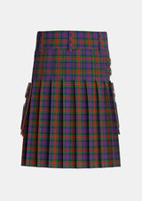 Utility_MacLagan_of_Glenquiech_Tartan_7813_kilt_back_image_with_pleated_design_and_adjustable_buckles_for_men