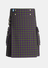 Utility_MacLaren_Regent_Tartan_343_kilt_front_image_with_pleated_design_and_adjustable_buckles_for_men