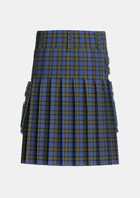 Utility_MacLaurin_of_Brioch_Tartan_344_kilt_back_image_with_pleated_design_and_adjustable_buckles_for_men